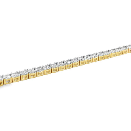 Jai's 18K Yellow Gold Diamond Tennis Bracelet