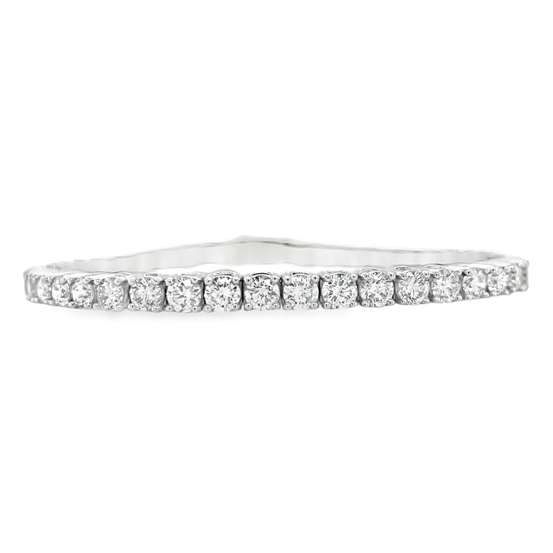 Jai's 18K White Gold 8-carat Diamond Tennis Bracelet - 7"