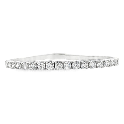 Jai's 18K White Gold 8-carat Diamond Tennis Bracelet - 7"