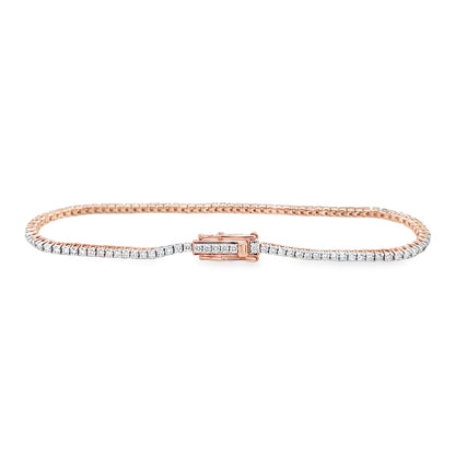 Jai's 18K Rose Gold 1-carat Diamond Tennis Bracelet