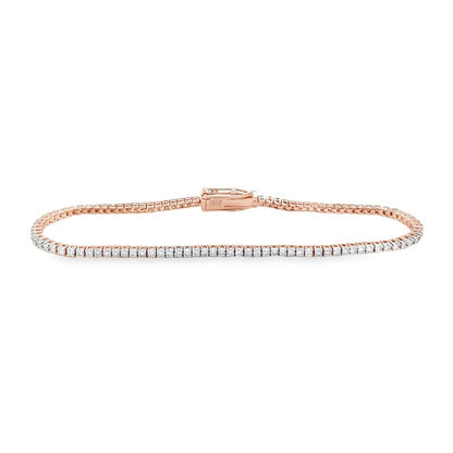 Jai's 18K Rose Gold 1-carat Diamond Tennis Bracelet