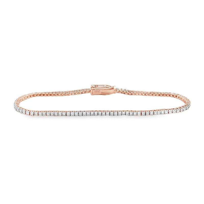 Jai's 18K Rose Gold Diamond Tennis Bracelet - 6.5"