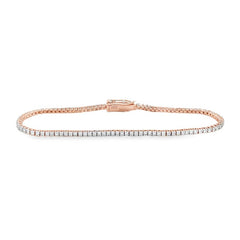 Jai's 18K Rose Gold Diamond Tennis Bracelet - 6.5"