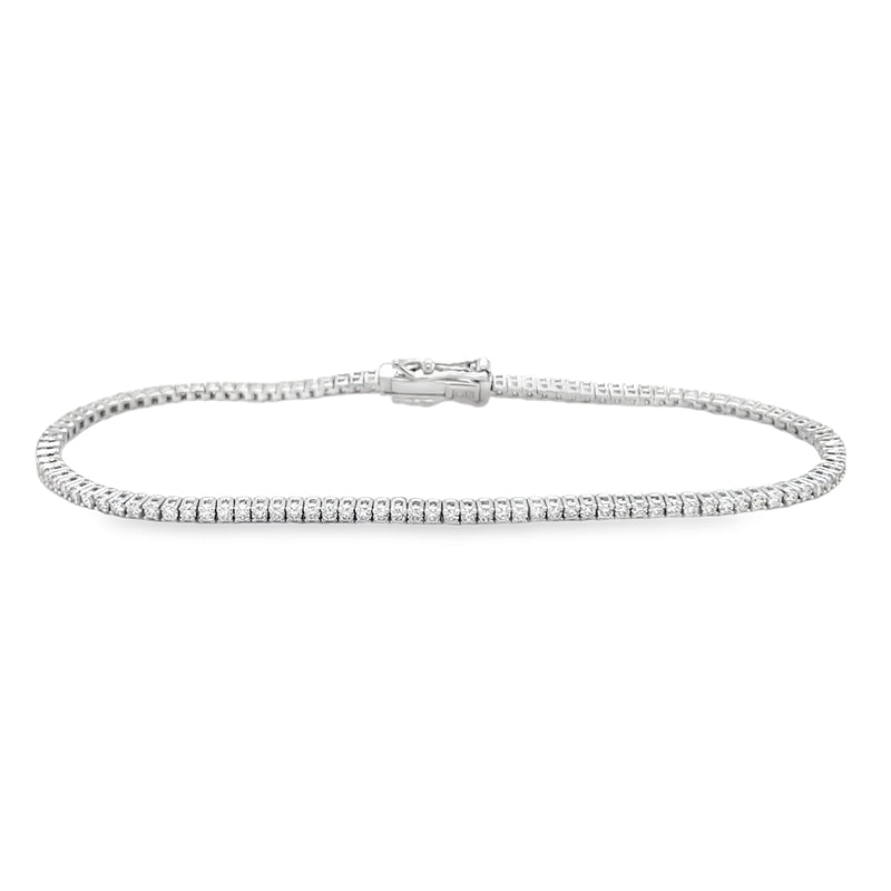 Jai's 18K White Gold 1-carat Diamond Tennis Bracelet