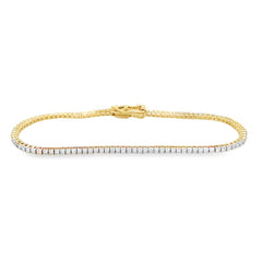 Jai's 18K Yellow Gold 1-carat Diamond Tennis Bracelet