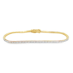 Jai's 18K Yellow Gold 1-carat Diamond Tennis Bracelet