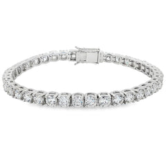 Jai's 18K White Gold 10-carat Diamond Tennis Bracelet - 7"