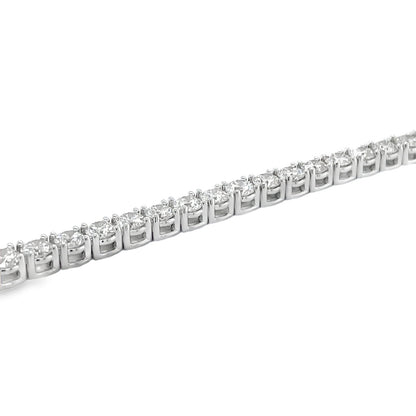 Jai's 18K White Gold 10-carat Diamond Tennis Bracelet - 7"