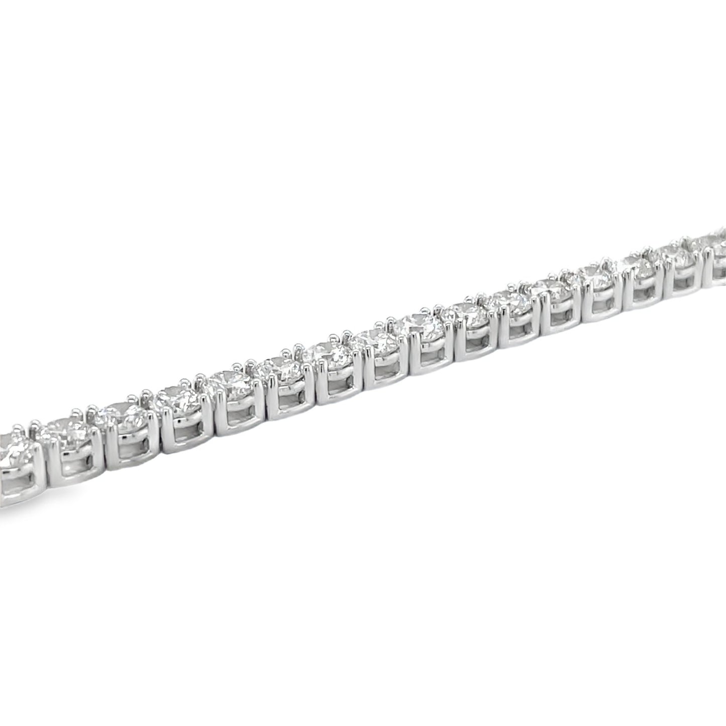 Jai's 18K White Gold 10-carat Diamond Tennis Bracelet - 7"