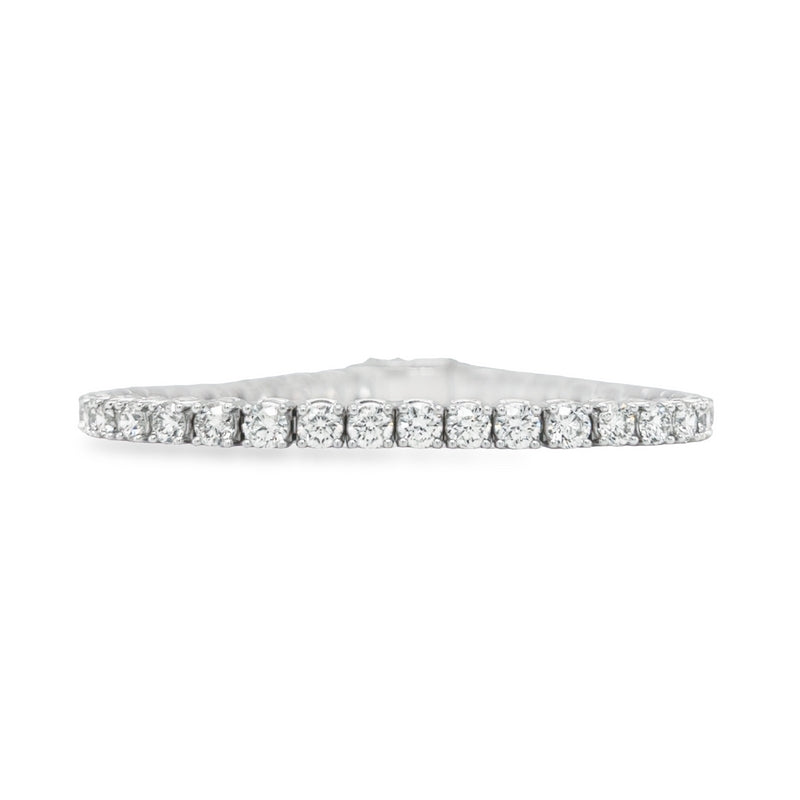 Jai's 18K White Gold 10-carat Diamond Tennis Bracelet - 7"