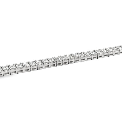 Jai's 18K White Gold Emerald-cut Diamond Tennis Bracelet