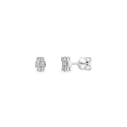 Jai's 14K White Gold 0.3-carat Baguette-cut Diamond Studs