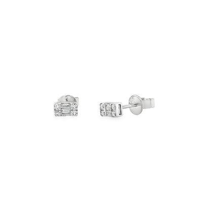 Jai's 14K White Gold 0.3-carat Baguette-cut Diamond Studs