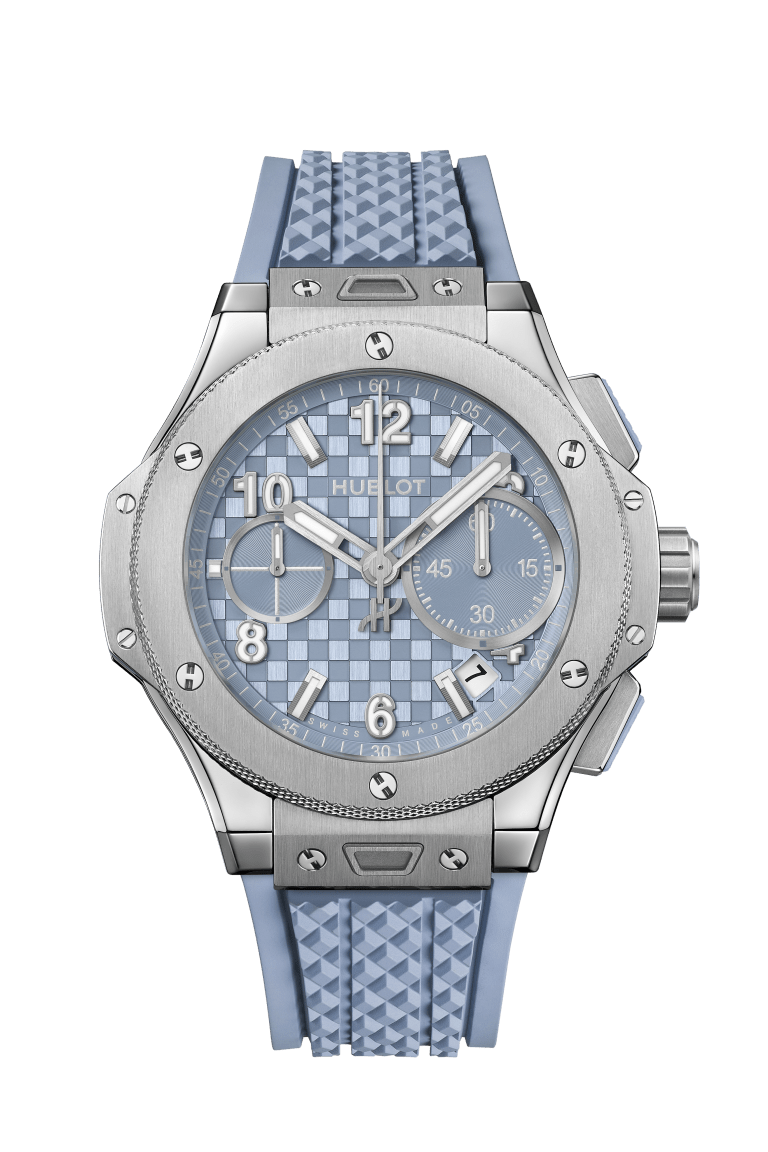 Hublot's Big Bang Unico Original Titanium Coal Blue with Carbon-stamped Chronograph Dial