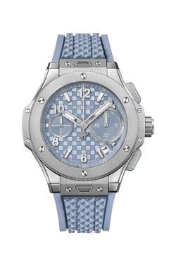 Hublot's Big Bang Unico Original Titanium Coal Blue with Carbon-stamped Chronograph Dial