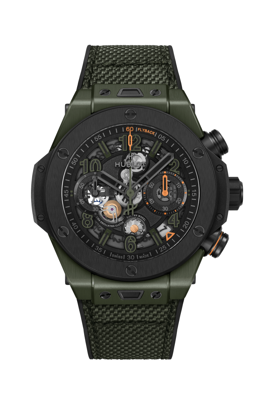 Hublot's Big Bang Unico Reloaded Dark Green Ceramic with Black Chronograph Dial