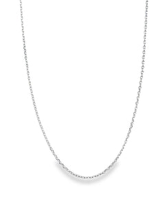 Jai's 14K White Gold Fine Cable Chain - 20"