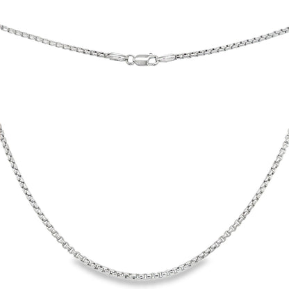 Jai's 14K White Gold Fine Box Chain