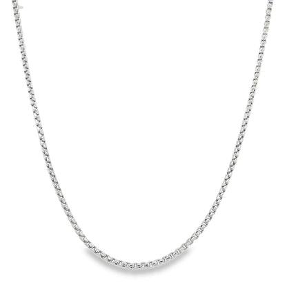 Jai's 14K White Gold Fine Box Chain