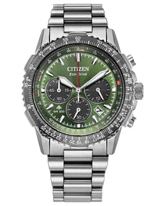 Citizen's Promaster Navihawk with Green Chronograph Dial