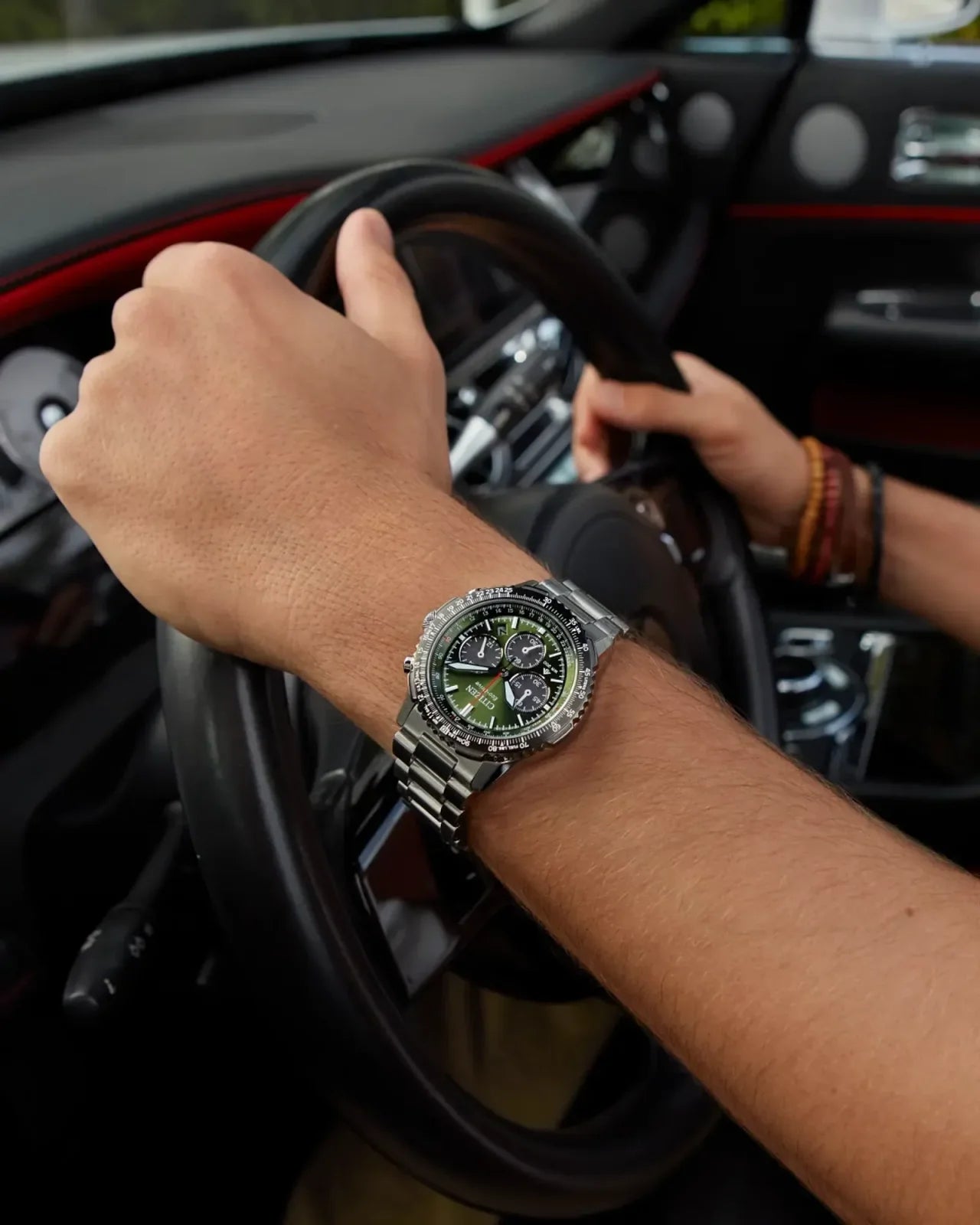 Citizen's Promaster Navihawk with Green Chronograph Dial