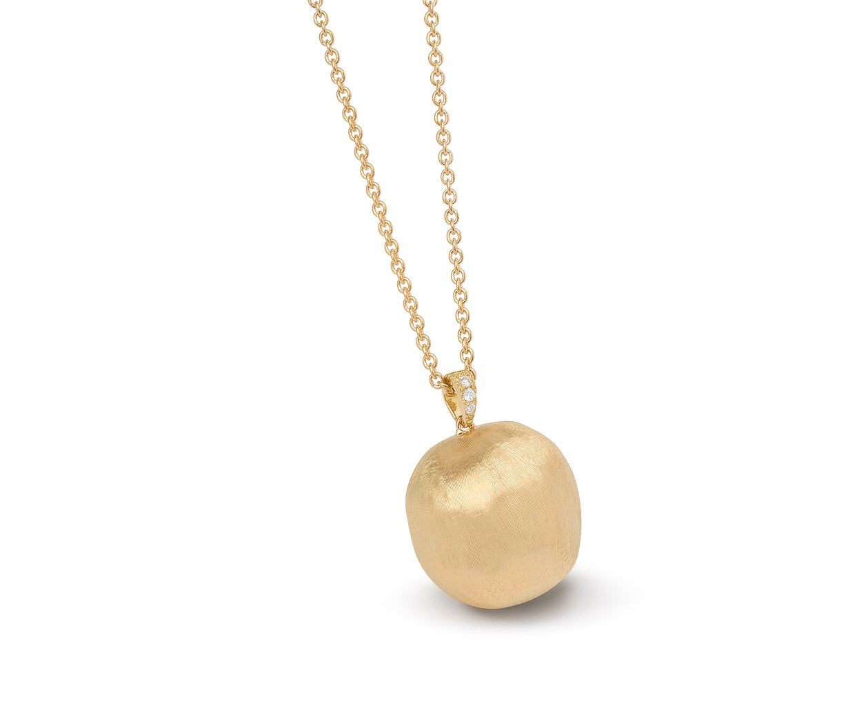 Marco Bicego's 18K Yellow Gold Africa Diamond Boule Necklace