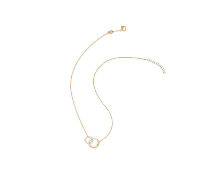 Marco Bicego's 18K Two-tone Jaipur Link Diamond Necklace