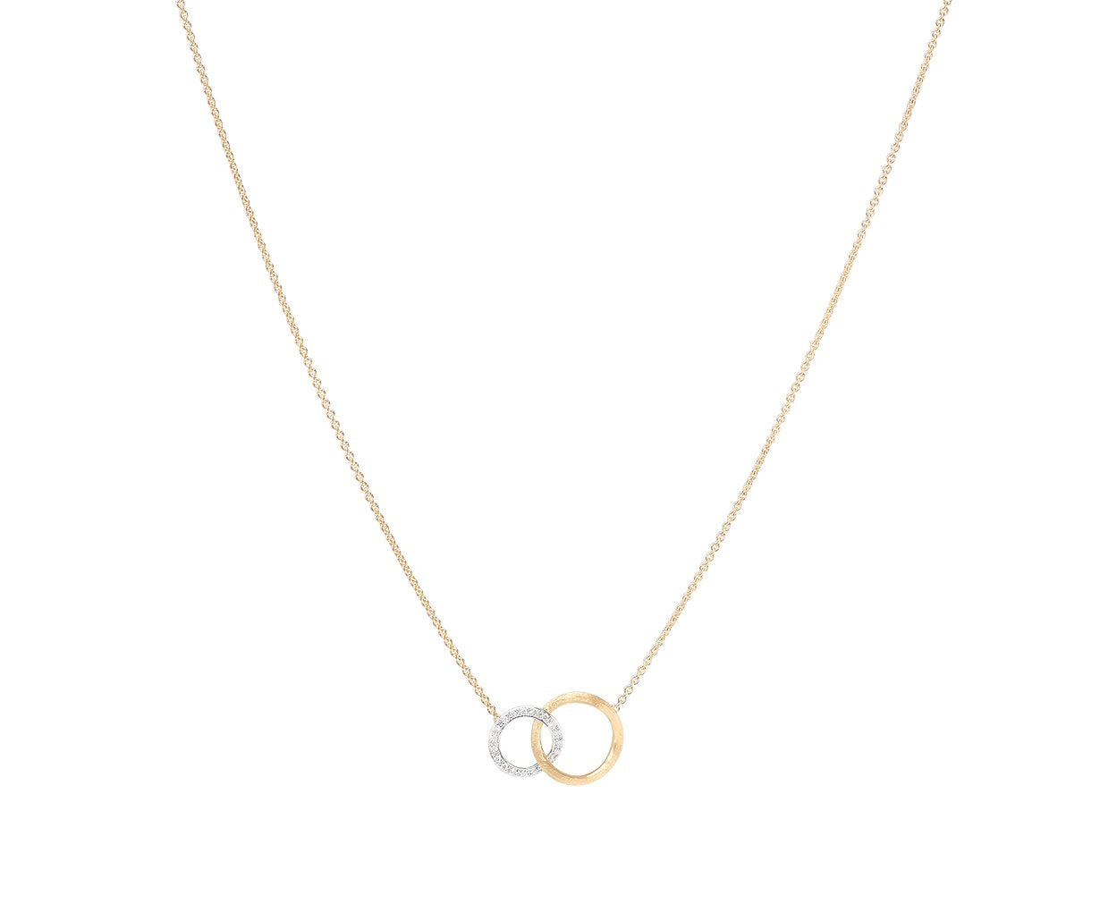 Marco Bicego's 18K Two-tone Jaipur Link Diamond Necklace