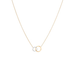 Marco Bicego's 18K Two-tone Jaipur Link Diamond Necklace