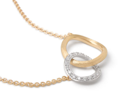 Marco Bicego's 18K Two-tone Jaipur Link Diamond Necklace