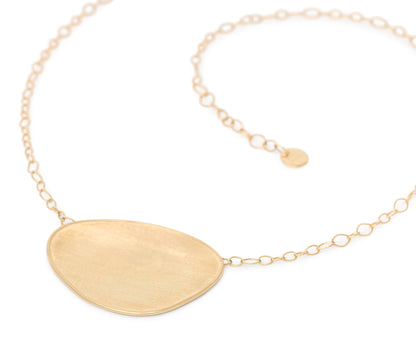 Marco Bicego's 18K Yellow Gold Lunaria Satin Petal Necklace