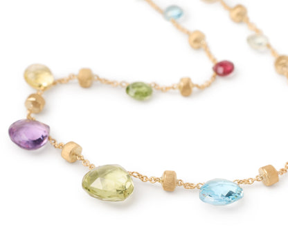 Marco Bicego's 18K Yellow Gold Paradise Gemstones Necklace