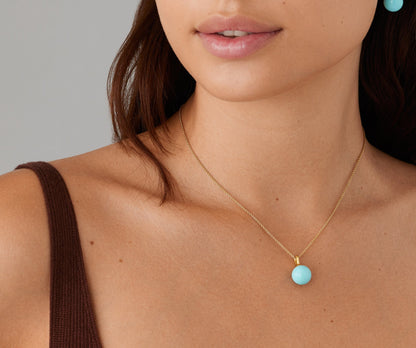 Marco Bicego's 18K Yellow Gold Africa Turquoise Necklace