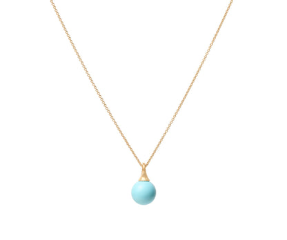 Marco Bicego's 18K Yellow Gold Africa Turquoise Necklace