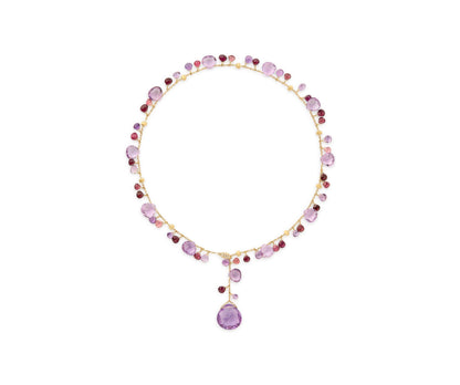 Marco Bicego's 18K Yellow Gold Paradise Gemstone & Diamond Lariat Necklace