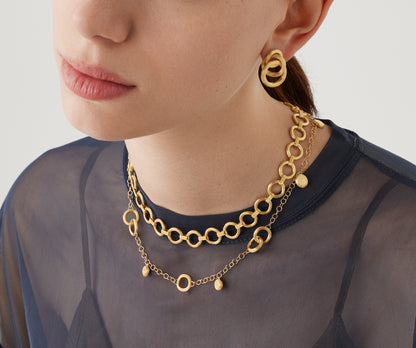 Marco Bicego's 18K Yellow Gold Jaipur Link Satin Necklace
