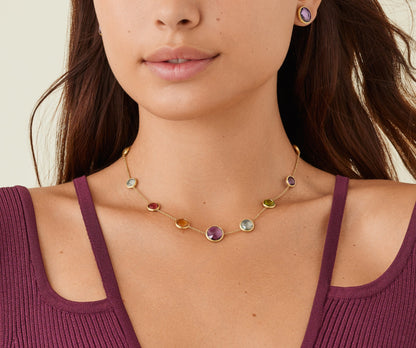 Marco Bicego's 18K Yellow Gold Jaipur Gemstone Necklace