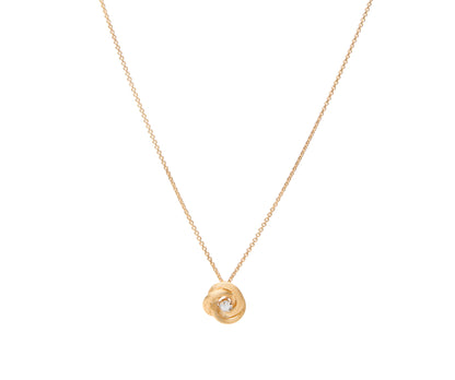 Marco Bicego's 18K Two-tone Jaipur Link Diamond Floral Pendant