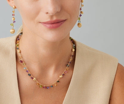 Marco Bicego's 18K Yellow Gold Africa Gemstones Necklace
