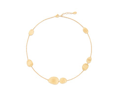 Marco Bicego's 18K Yellow Gold Lunaria Satin Petal Necklace