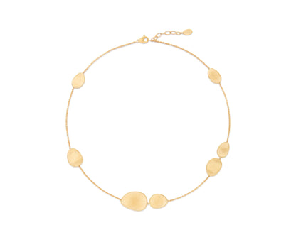 Marco Bicego's 18K Yellow Gold Lunaria Satin Petal Necklace