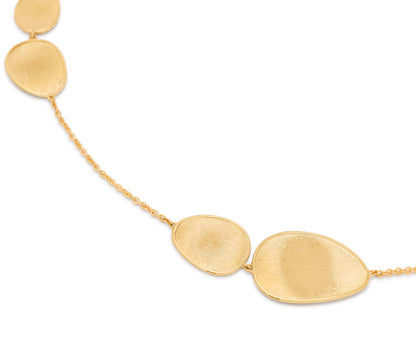 Marco Bicego's 18K Yellow Gold Lunaria Satin Petal Necklace