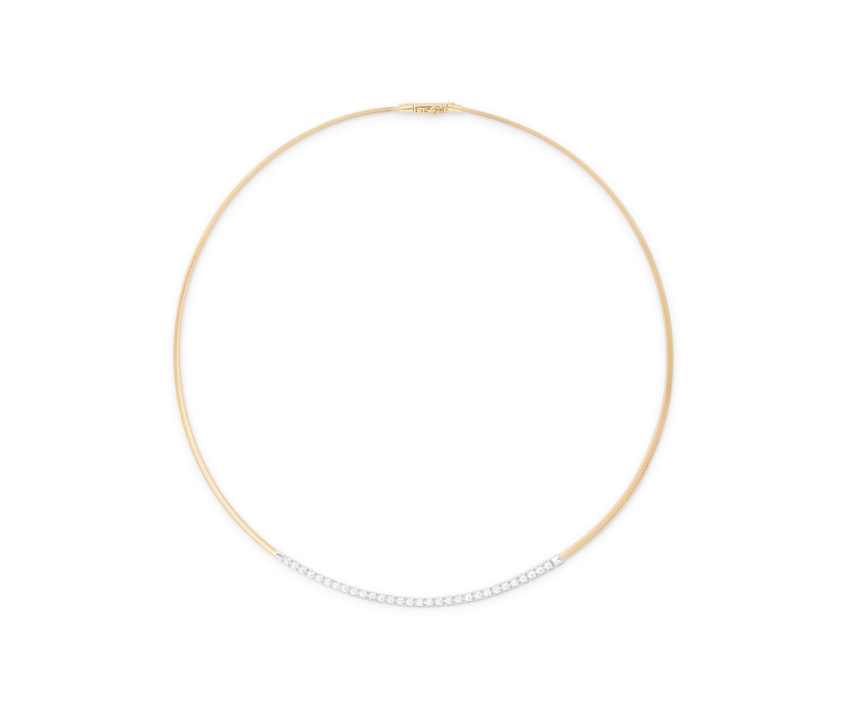 Marco Bicego's 18K Two-tone Masai Diamond Coil Necklace