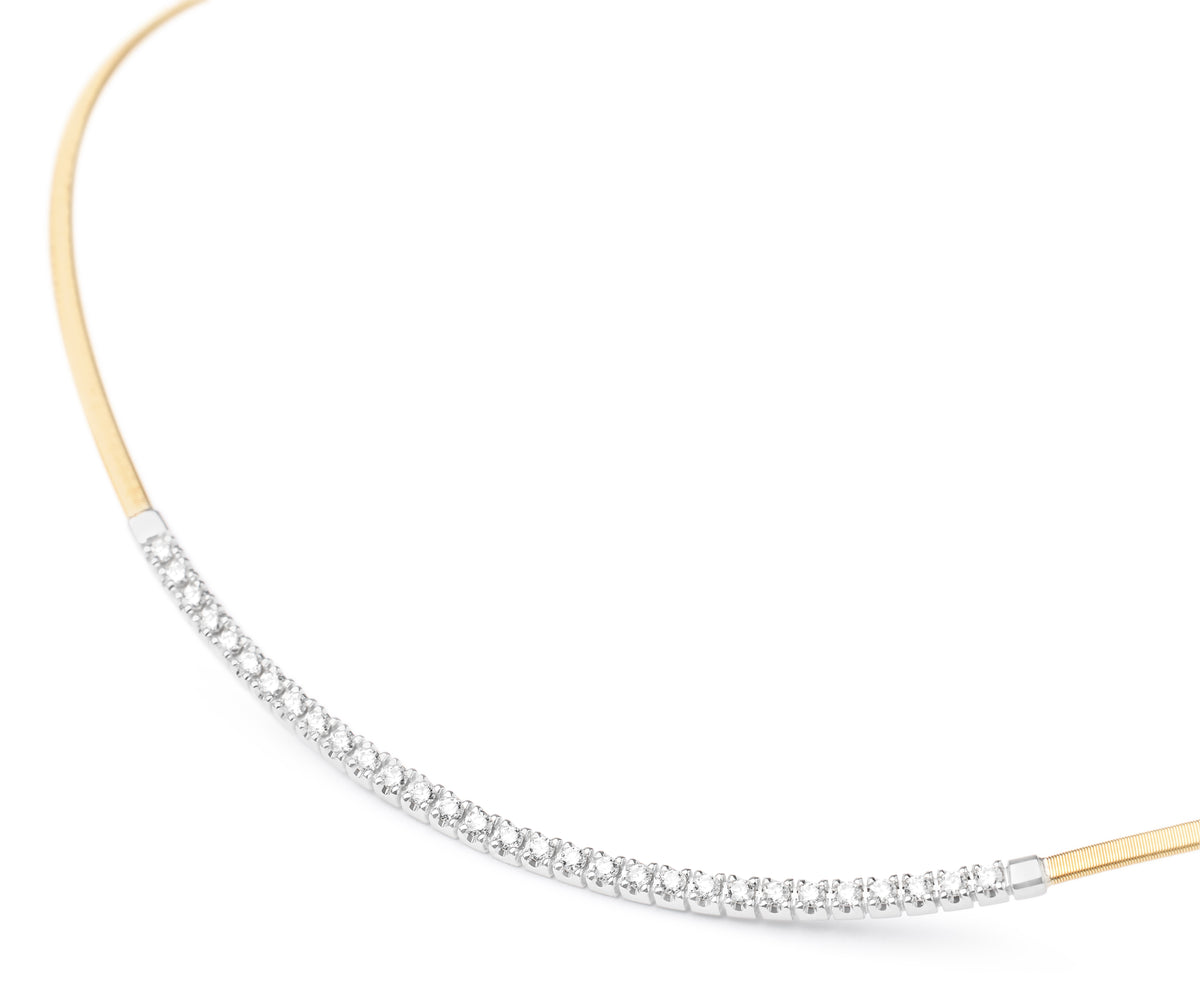 Marco Bicego's 18K Two-tone Masai Diamond Coil Necklace