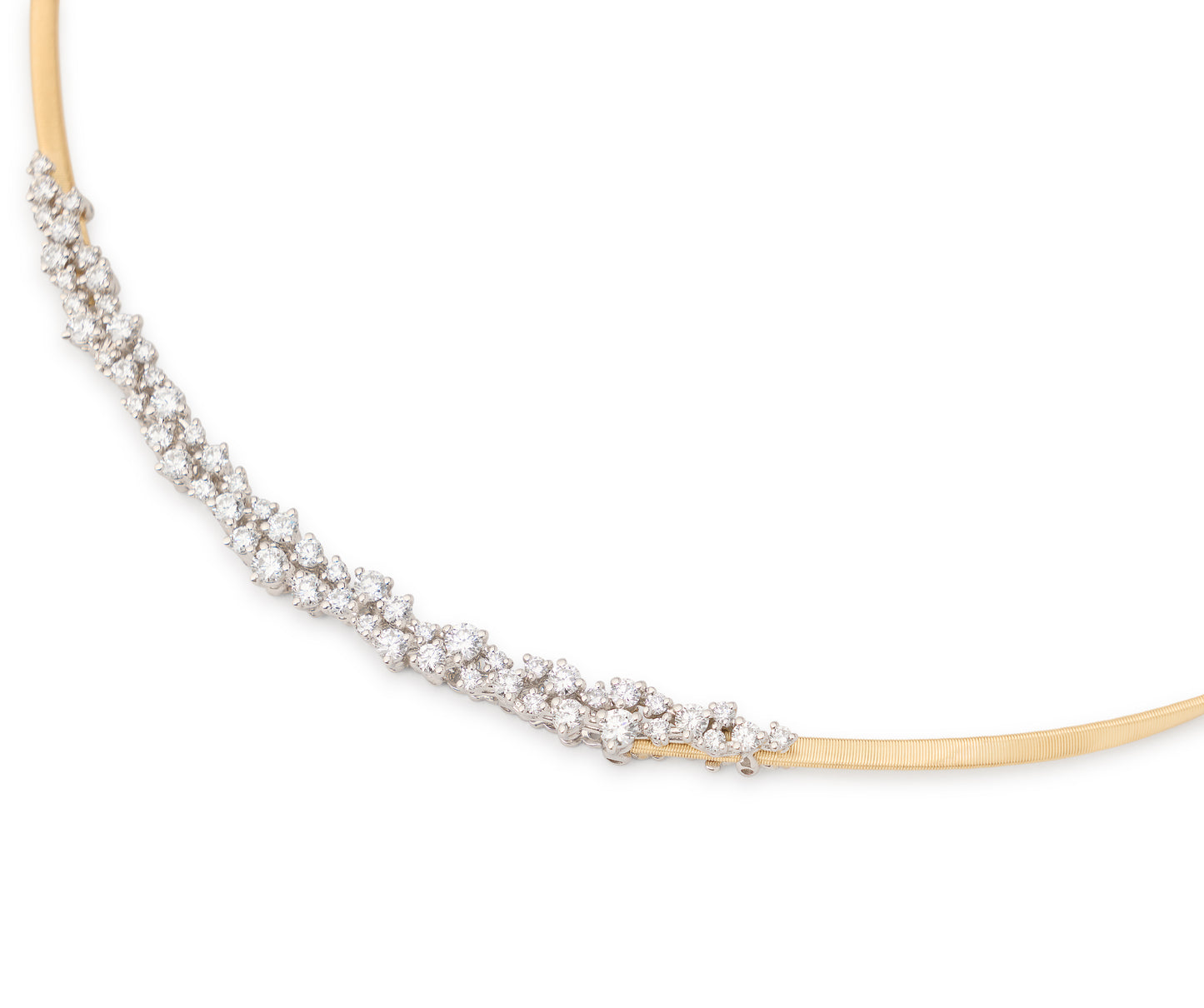 Marco Bicego's 18K Two-tone Marrakech Diamond Coil Necklace