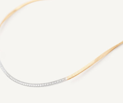 Marco Bicego's 18K Two-tone Marrakech Diamond Coil Necklace