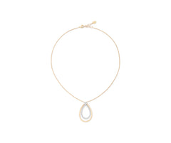 Marco Bicego's 18K Two-tone Masai Diamond Pendant Necklace