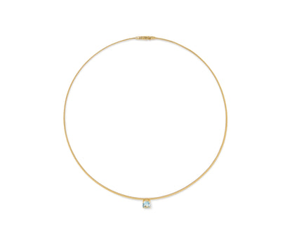 Marco Bicego's 18K Yellow Gold Masai Aquamarine Necklace