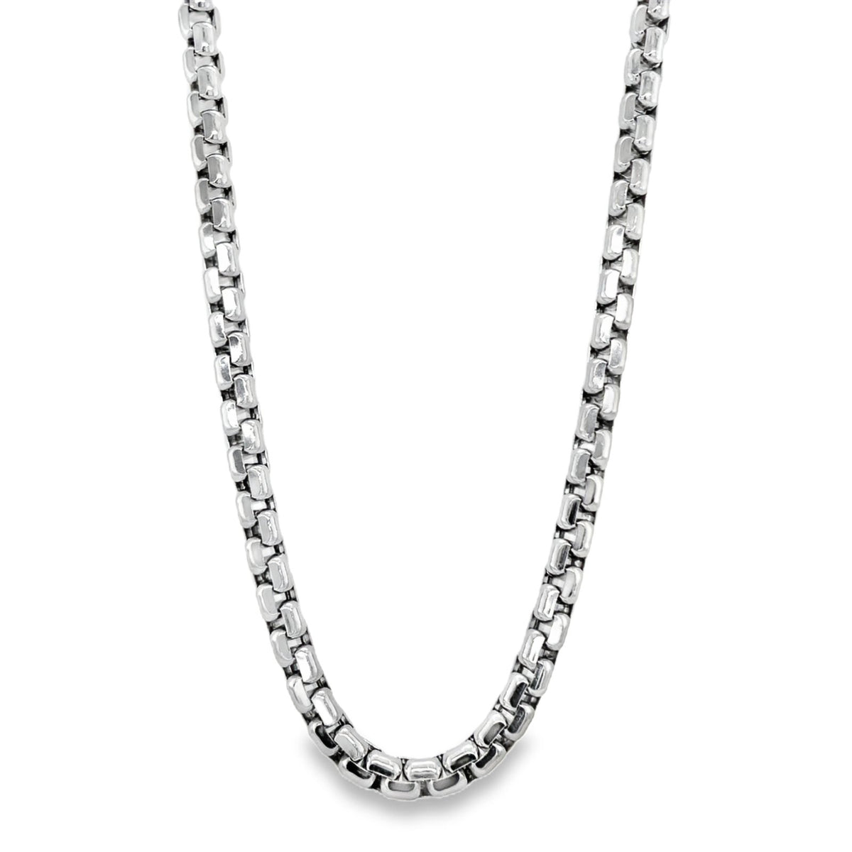 Jai's 14K White Gold Thick Rounded Box Chain