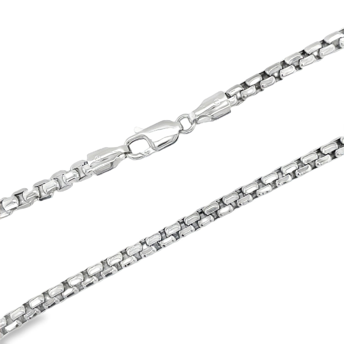 Jai's 14K White Gold Thick Rounded Box Chain